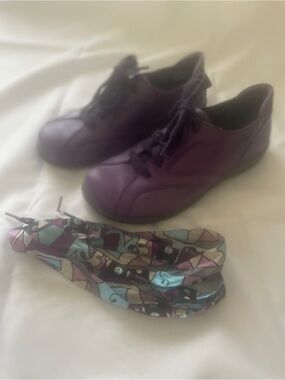 Portifino leather shoes with ribbon ties